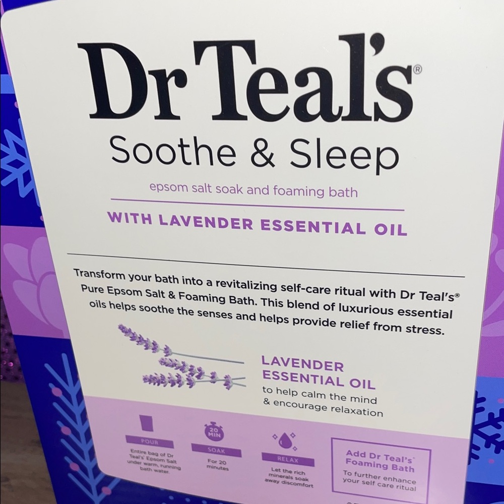 Dr Teal’s Lavender Essential Oil Bath Soak + Bubble Bath Duo - Picture 5 of 5